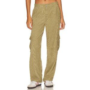 SUPERDOWN Women's Willow Cargo Pant Size S In Army Green